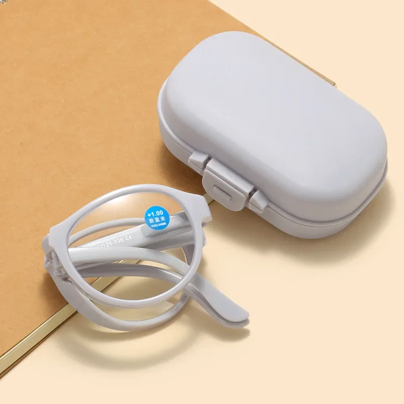 Blue Light Glasses - Folding Reading Glasses with Case Anti