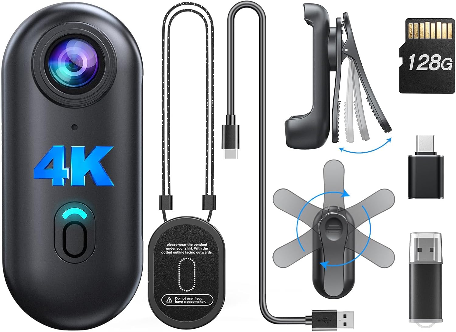 BOBLOV W4 Mini Body Camera 108 - Webcam Hd 1080P 评论和价格