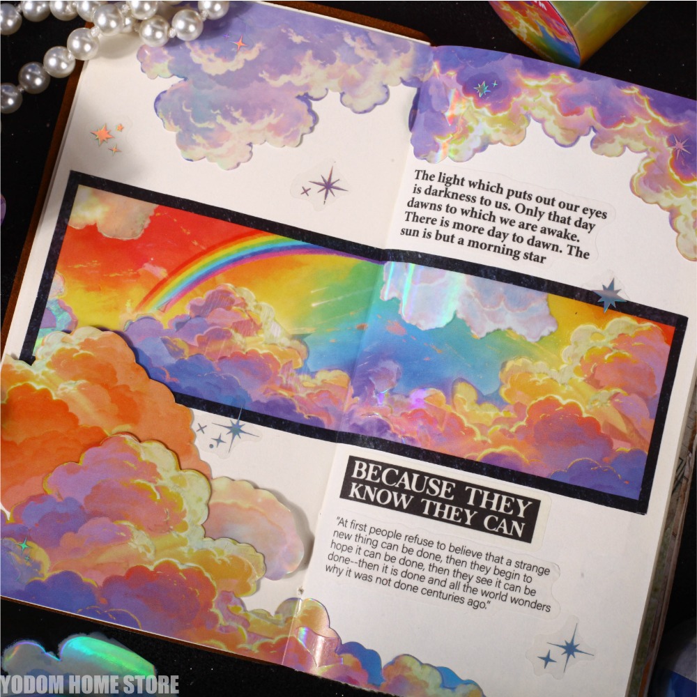 50mm X 2m PET Sky Clouds Tape  - Home Office 2M X 2M 评论和价格