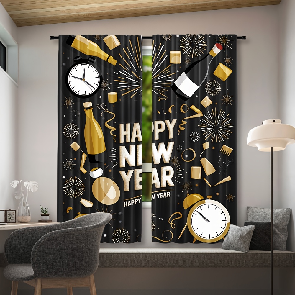 2pcs Happy New Year 2025 Conte - Home Office Rate 2025 评论和价格