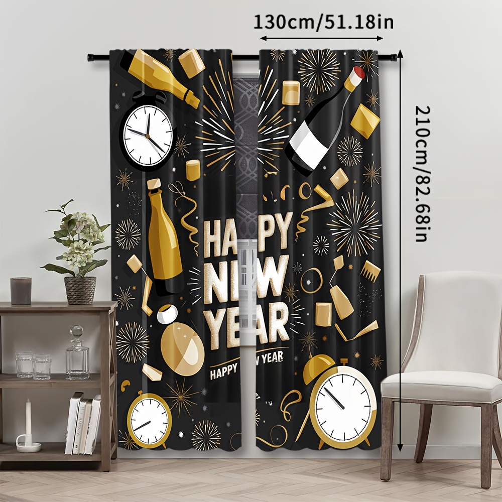 2pcs Happy New Year 2025 Conte - Home Office Rate 2025 评论和价格