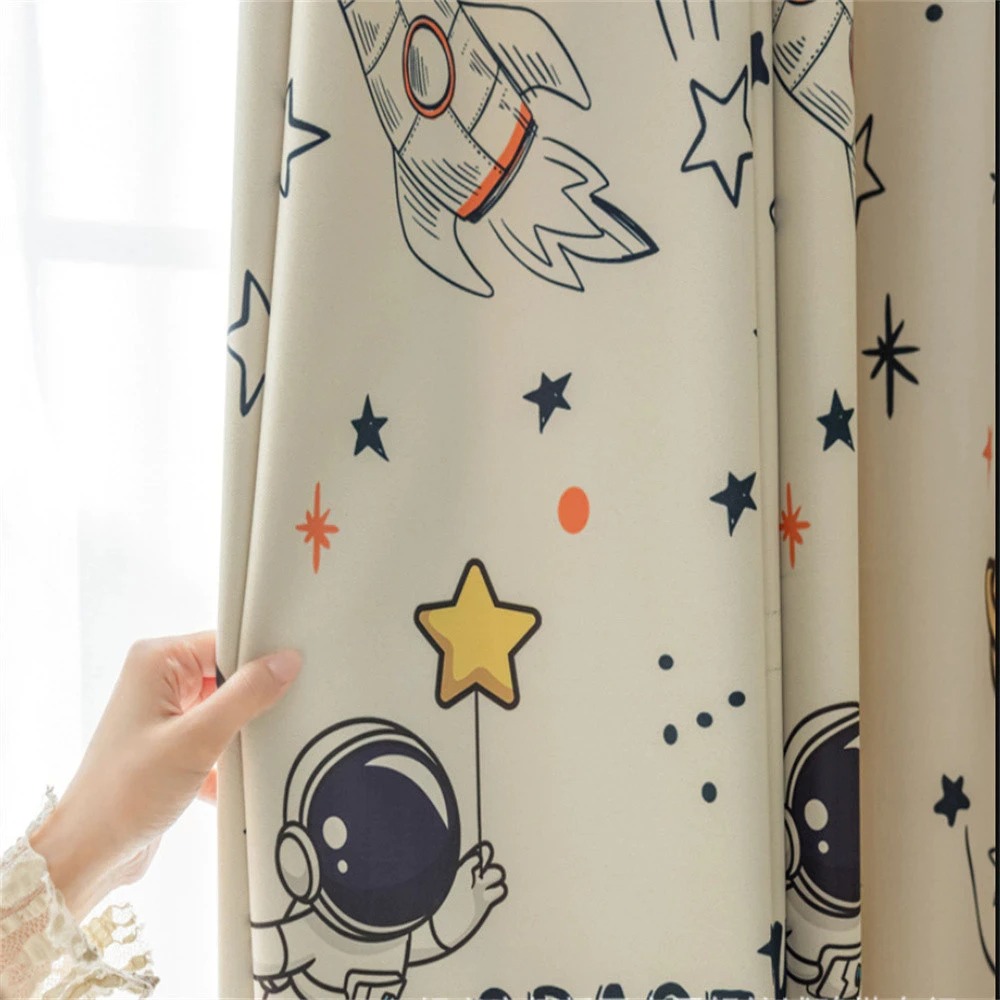 Vibrant Space Themed Window Bl - Home Office Rate 2025 评论和价格
