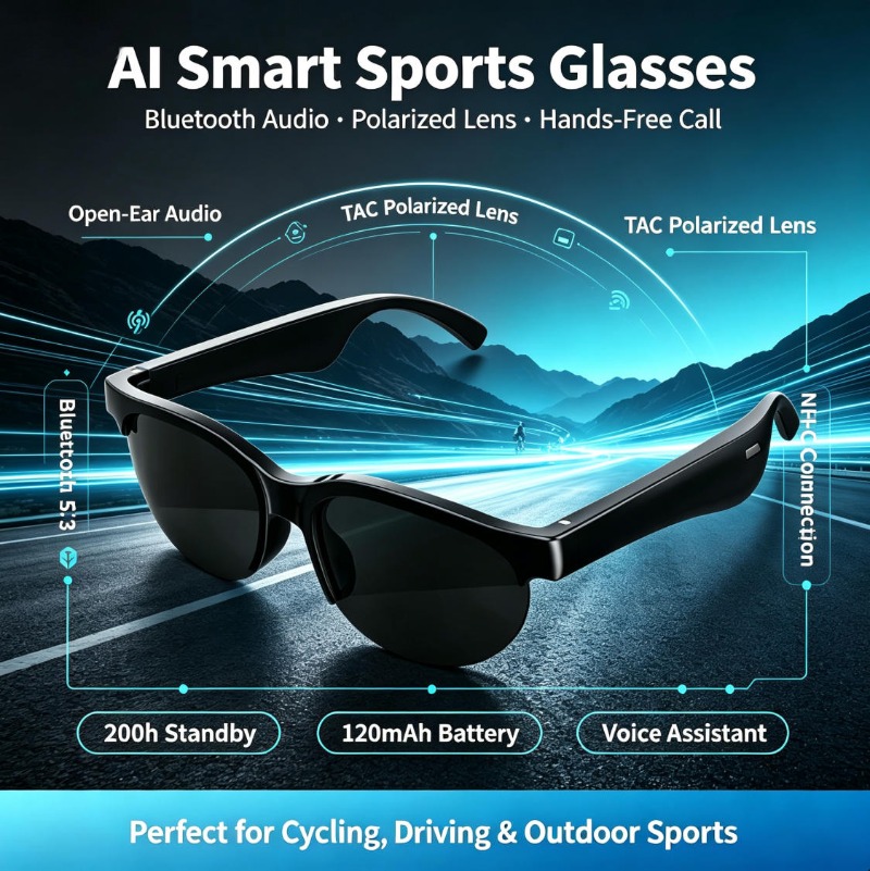 Smart Bluetooth Glasses TAC Po - Blue Light Glasses 评论和价格