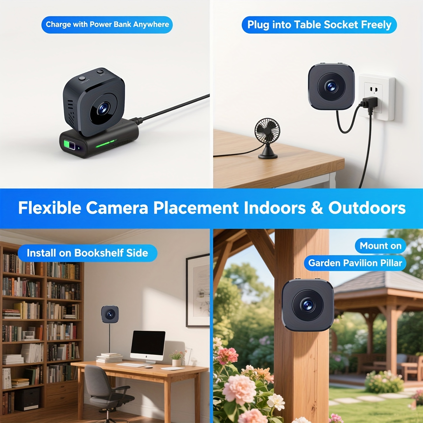 1080P HD Mini WiFi Camera Indo - Webcam Hd 1080P 评论和价格