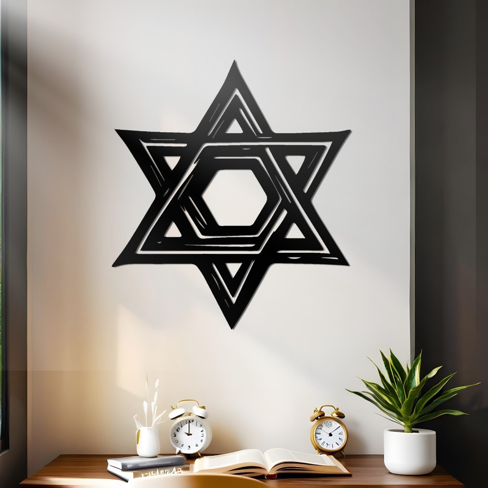 CIFBUY Star of David Metal Wal - Home Office For 评论和价格