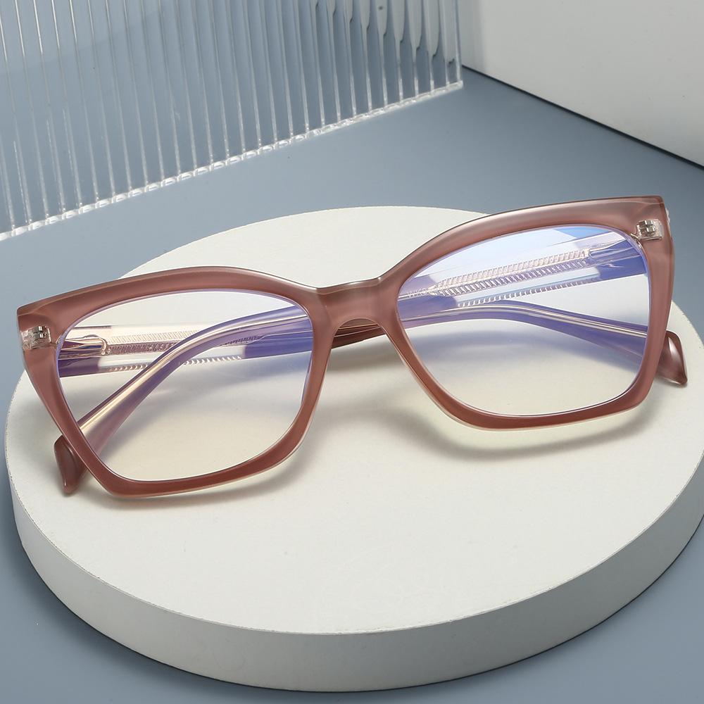 Cat Eye Large Frame Anti Blue  - Blue Light Glasses 评论和价格